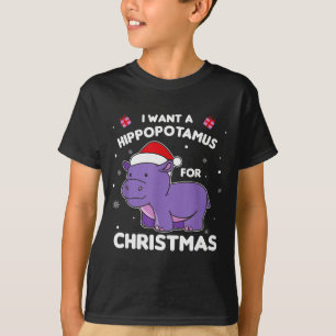 I Want A Hiptamus For Christmas Sweet Hips T-Shirt
