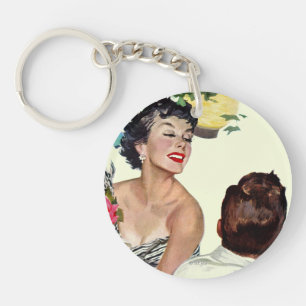 I Want a Man Key Ring