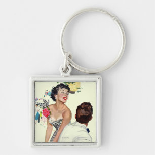 I Want a Man Key Ring