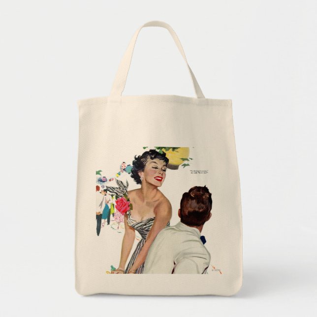 I Want a Man Tote Bag (Front)