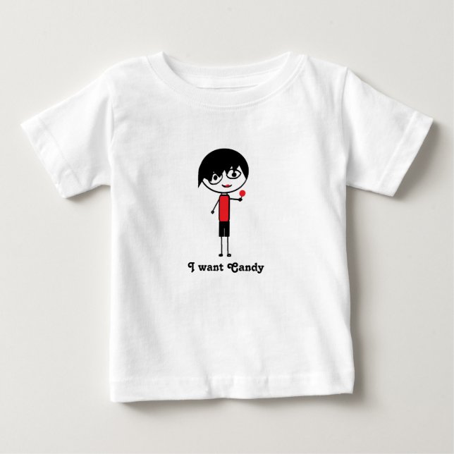 i want candy emo kid tshirt (Front)