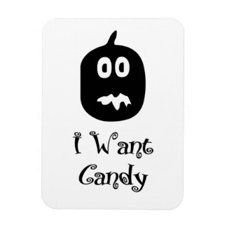 I Want Candy Pumpkin Magnet