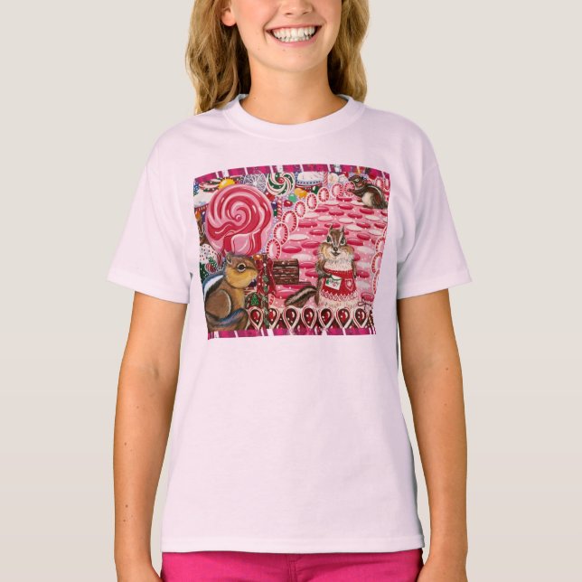 "I want Candy" Ruffled Shirt (Front)