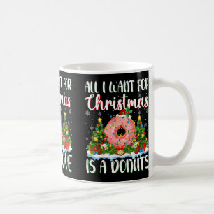 I Want For Christmas Is A Dove Bird Xmas Tree Ligh Coffee Mug