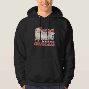 I Want For Christmas Llama Sheep Goat Farm Animal Hoodie