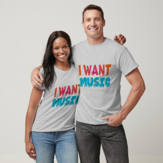 I Want Music - Black Festival Cotton Tank Top