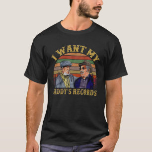 I Want My Daddy s Records Retro Vintage Sunset T S T-Shirt