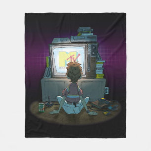 “I Want My Mtv” 50 x 60" Fleece Blanket 