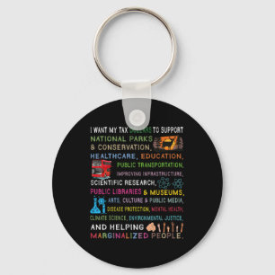 I Want My Tax Dollars To Support National Parks He Key Ring