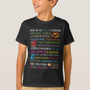 I Want My Tax Dollars To Support National Parks He T-Shirt
