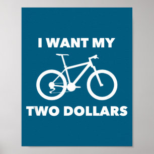 I Want My Two Dollars 2$ Movie Quote Retro 80s Vin Poster