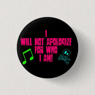 I want to... 3 cm round badge