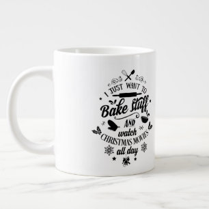 I want to Bake /Christmas Quote/ Personalised Mug