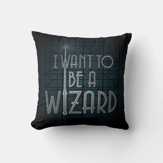 I Want To Be A Wizard Cushion (Front)