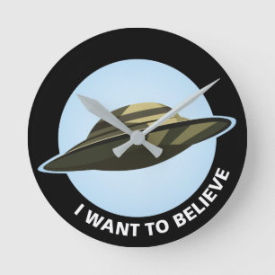 I Want To Believe Acrylic Wall Clock