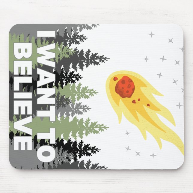 I Want to Believe Asteroid Mousepad (Front)