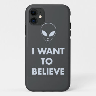 I Want To Believe (dark grey) iPhone 11 Case