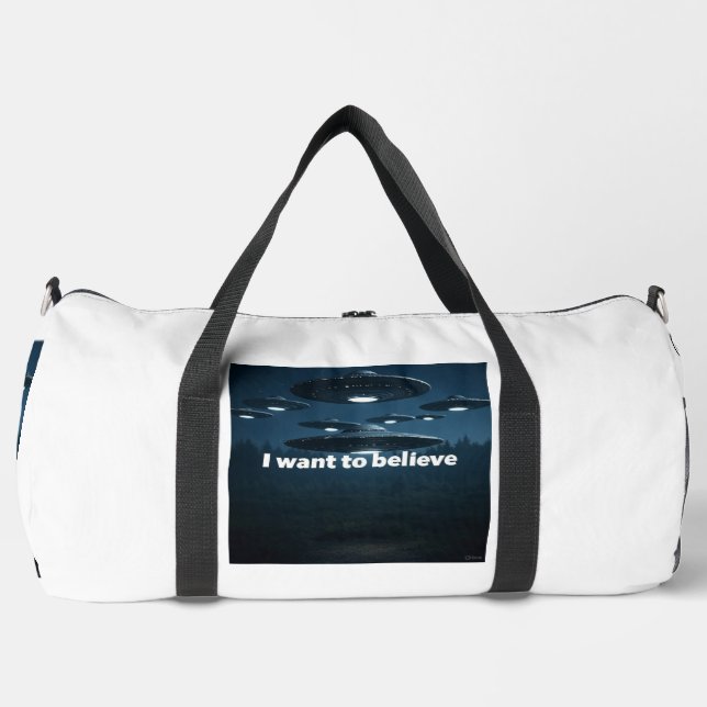I want to believe duffle bag (Front)