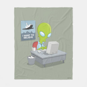 I Want To Believe Fleece Blanket