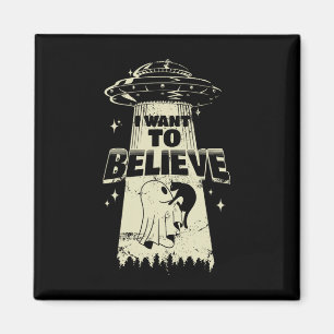 I Want To Believe - Funny Cat Is Kidnapped  Magnet