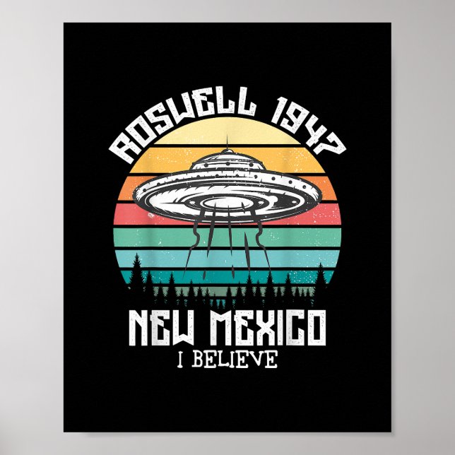 I Want To Believe I Aliens UFO Area 51 Roswell New Poster (Front)