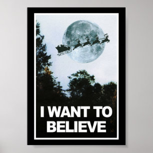 I want to believe, in Santa Poster