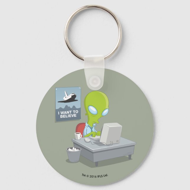 I Want To Believe Key Ring (Front)