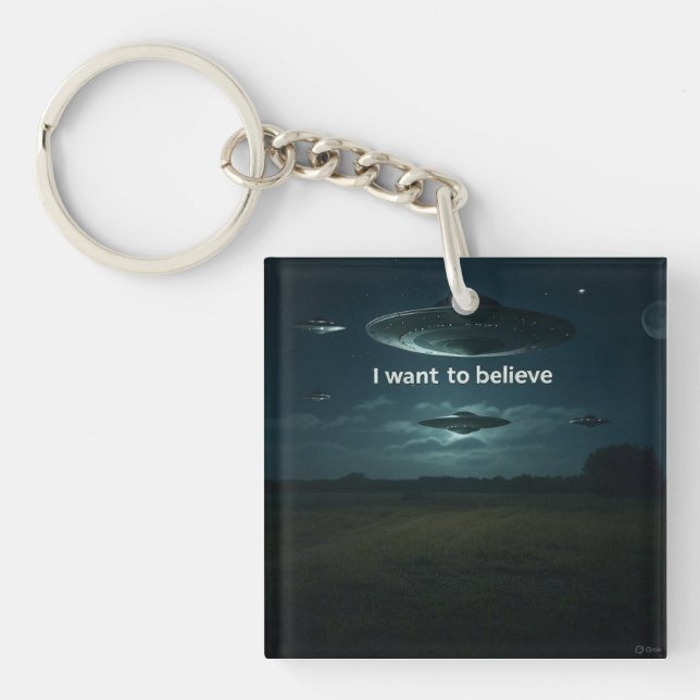 I want to believe key ring (Front)
