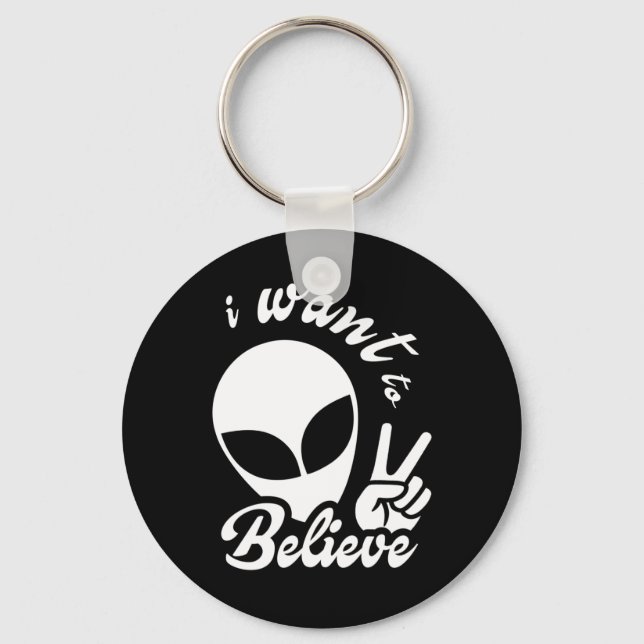 I Want to Believe Key Ring (Front)