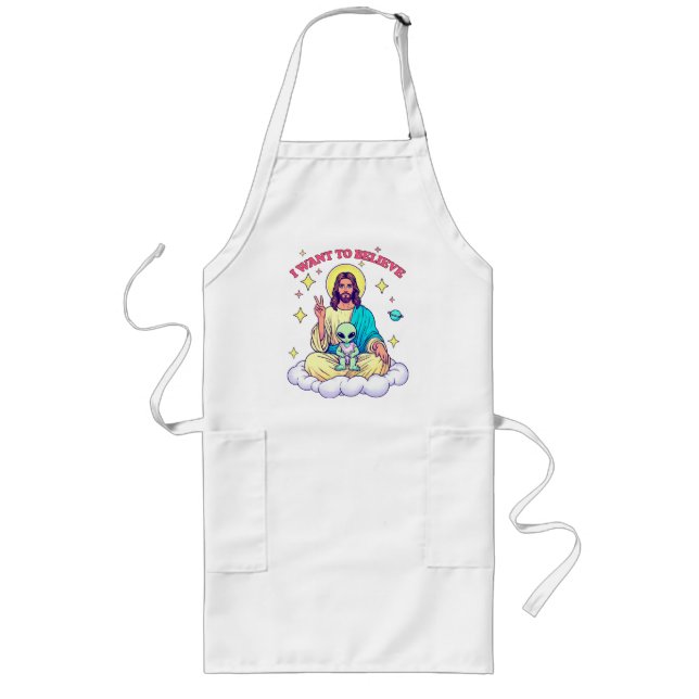I Want To Believe Long Apron (Front)
