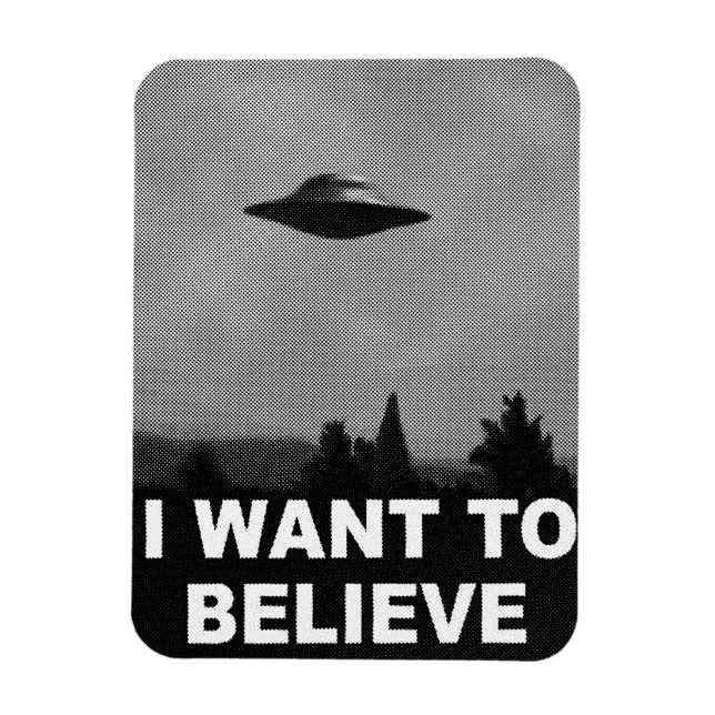 I WANT TO BELIEVE MAGNET (Vertical)