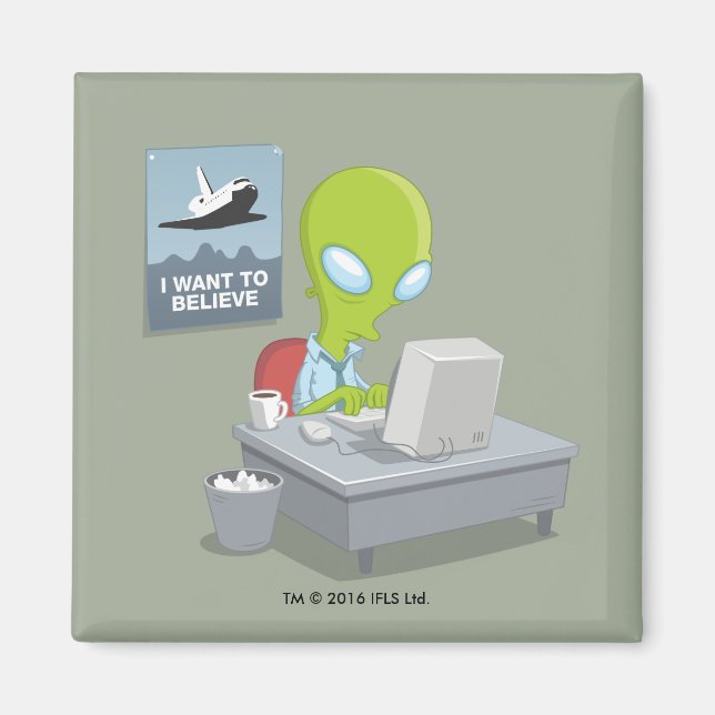 I Want To Believe Magnet (Front)