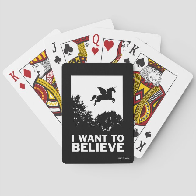 I Want To Believe Playing Cards (Back)