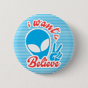 I Want to Believe, Playing With Stripes Collection 6 Cm Round Badge