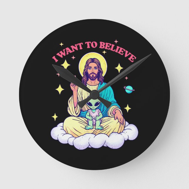 I Want To Believe Round Clock (Front)