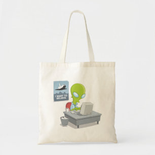 I Want To Believe Tote Bag