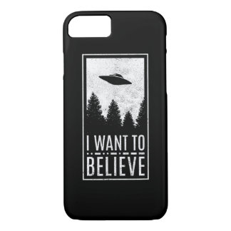 I Want To Believe UFO Alien Conspiracy Believer iPhone 8/7 Case