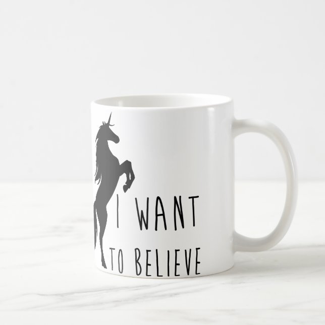 I Want To Believe Unicorn Mug (Right)