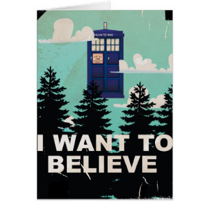 I Want to Believe Vintage Police Box