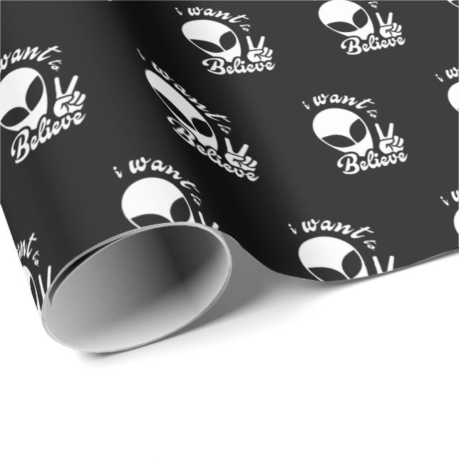 I Want to Believe Wrapping Paper (Roll Corner)