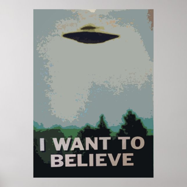 I Want to Believe X Files Poster (Front)