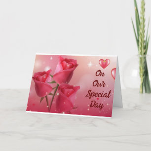 **I WANT TO CELEBRATE US** SPECIAL ANNIVERSARY CAR CARD