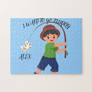 "I WANT TO GO FISHING" PUZZLE FOR BOYS