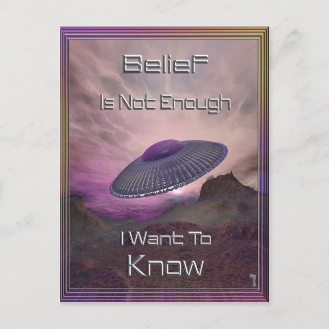 I Want To Know  Postcards (Front)
