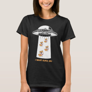 I want to Kuma Inu Coin Blockchain Crypto Token Di T-Shirt