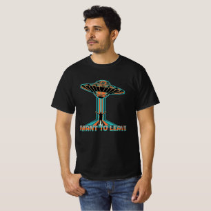 I Want To Leave UFO Alien Abduction Sci-Fi T-Shirt