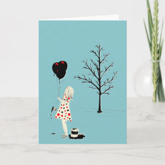 I want to paint it black greeting card