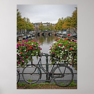 I Want to Ride My Bicycle in Amsterdam - Postcard Poster