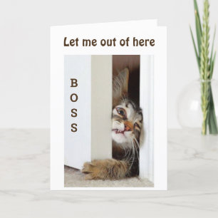I WANT TO SAY **HAPPY BIRTHDAY BOSS*** CARD