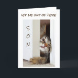 I WANT TO SAY **HAPPY BIRTHDAY SON*** CARD<br><div class="desc">IS HE OR SHE (SORRY DON'T KNOW) ADORABLE OR WHAT? AND SO "READY" TO GO TO YOUR ***SON*** TO SAY "HAPPY BIRTHDAY"
THANKS FOR STOPPING BY ONE OF MY EIGHT STORES</div>